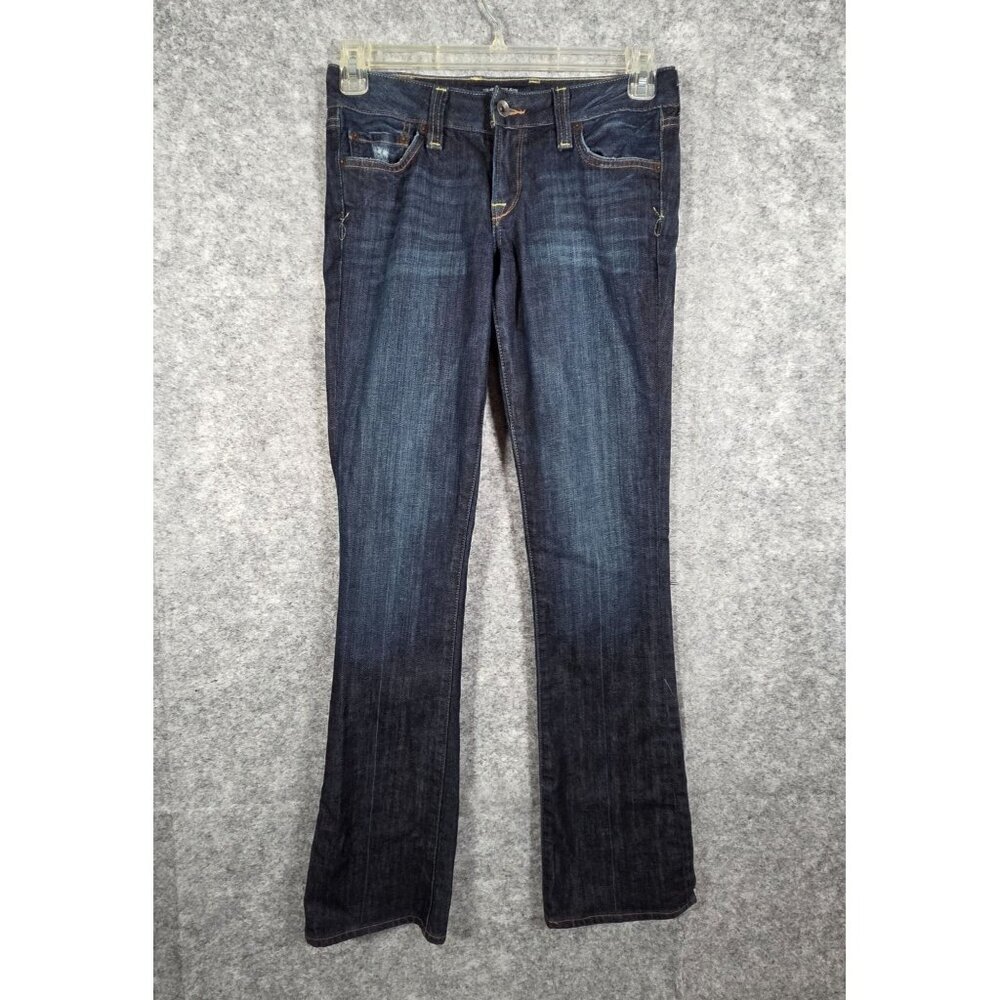 Lucky Brand Lola Bootcut Jeans Women's Blue Denim Mid Rise Flare Casual Boho Cla